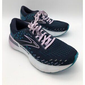 Brooks Glycerin GTS 20 Sneakers Running Shoes Navy Blue Lilac Women's Size 8.5